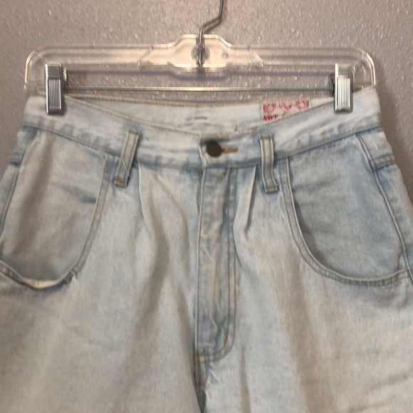 Vintage Not Guilty jean shorts Women's M Medium stonewashed distressed denim y2k - Picture 4 of 10